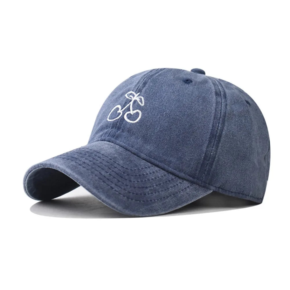 Retro Embroidered Embroidery Baseball Cap Animals Peaked Cap Canvas Baseball Hat