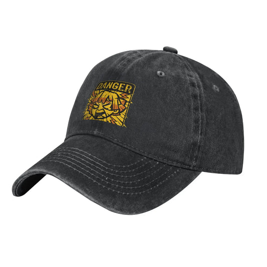 Demon Slayer Baseball Caps Casual Denim Washed Kamado