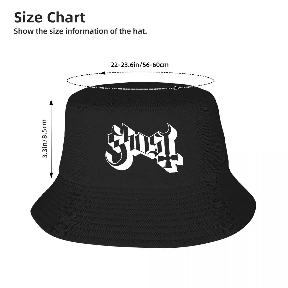 Rock Band Ghost BC Bucket Hat Panama