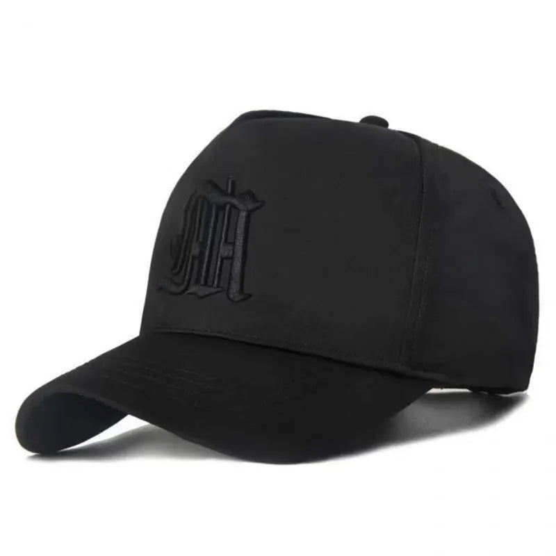 Fashion Gothic Letter M Embroidery Baseball Caps