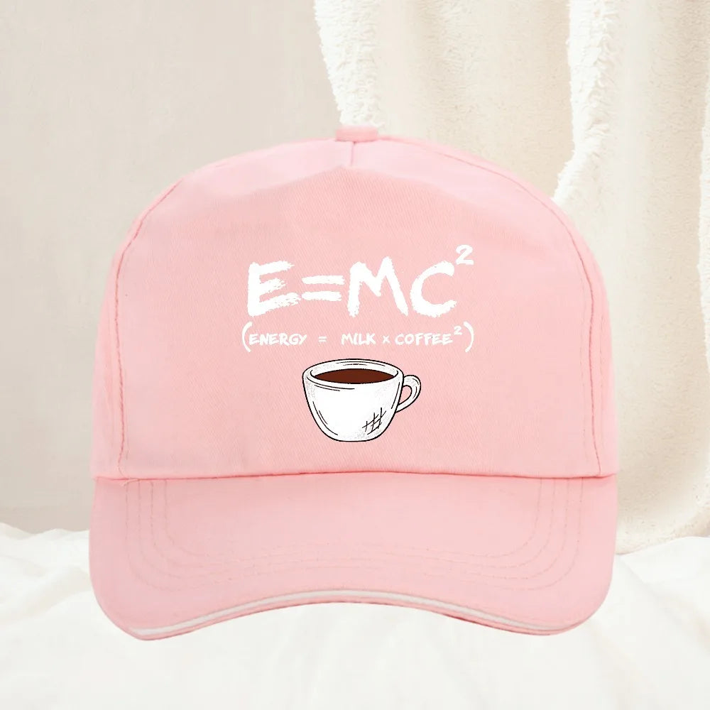 Formula Science Coffee E MC Equation Unisex Visors Hat Energy Milk Coffee Baseball Cap