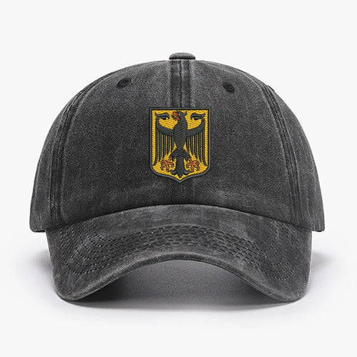 Deutschland Germany Coat Of Arms Shield Embroidery Vintage Men Baseball Caps