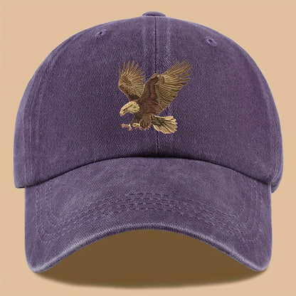 Eagle Print Baseball Cap Adjustable For Both Men And Women
