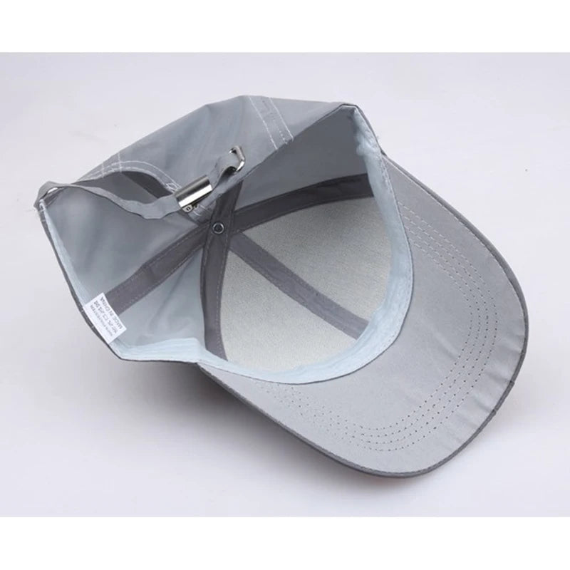 High Quality Lightweight Reflective Luminous Cap Men Baseball Cap