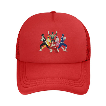 Adult Power Rangers Trucker Hat Curved Mesh Baseball Cap