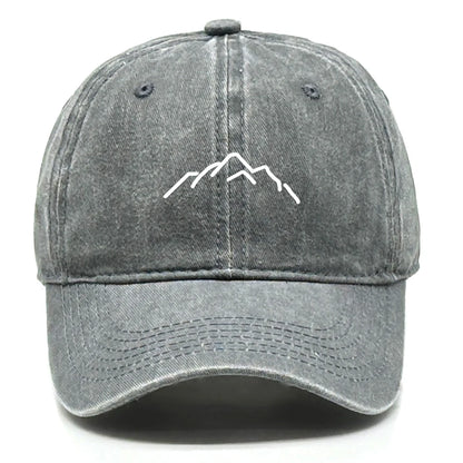 Unisex Washed Cotton Cap Mountain Vintage Baseball Cap