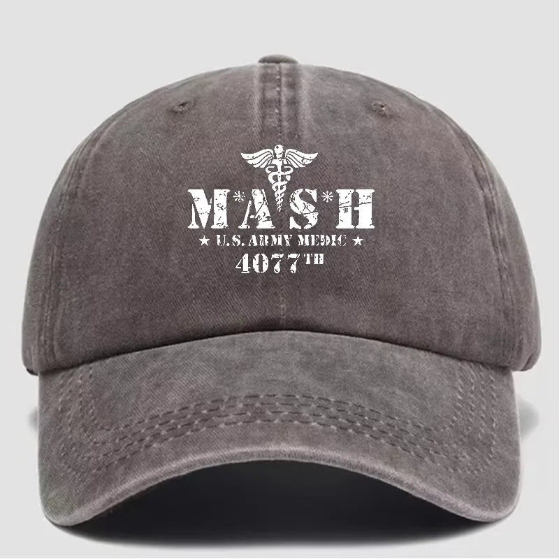 Retro Baseball Cap MASH 4077 Fashionable Printed Baseball Cap