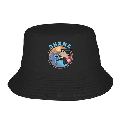 Streetwear Lilo and Stitch Bucket Hat Unisex Packable