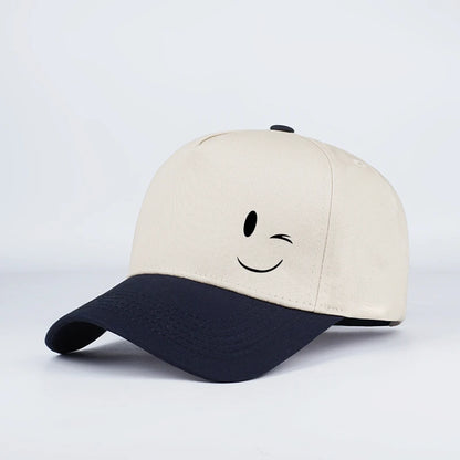 Smiley Face Printed Baseball Cap