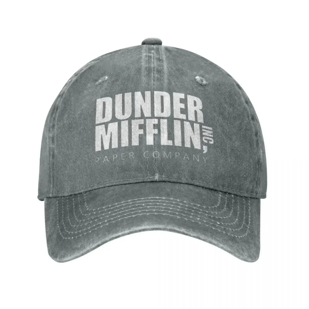 Classic Dunder Mifflin Logo Baseball Caps Men Women