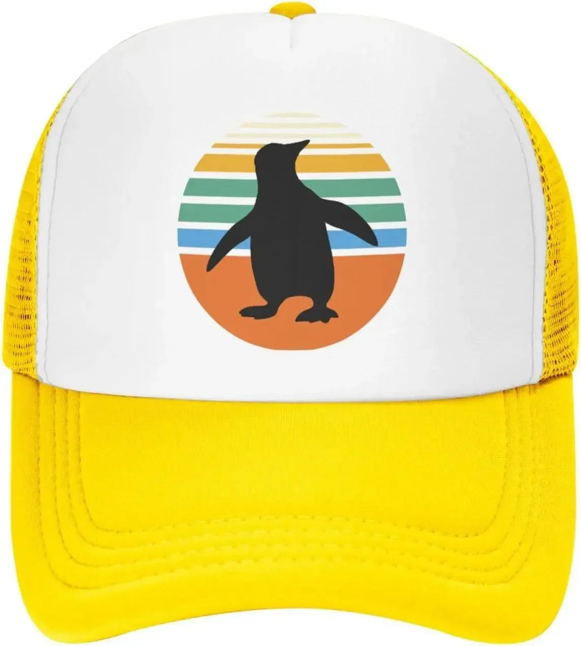 New Vintage Penguin Mesh Baseball Cap