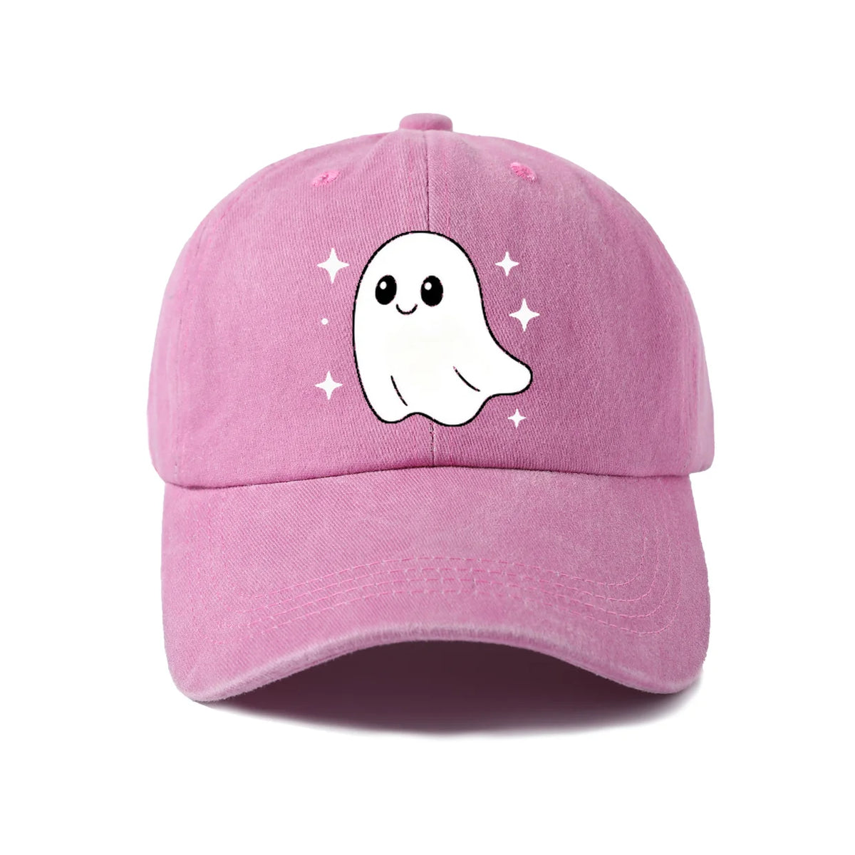 Cute Smiling Ghost Graphic Baseball Cap