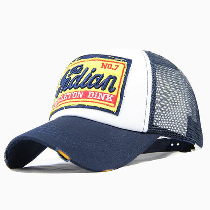 Streetwear Letter Embroidery Mesh Dad Baseball Cap Fashion Snapback Hip Hop