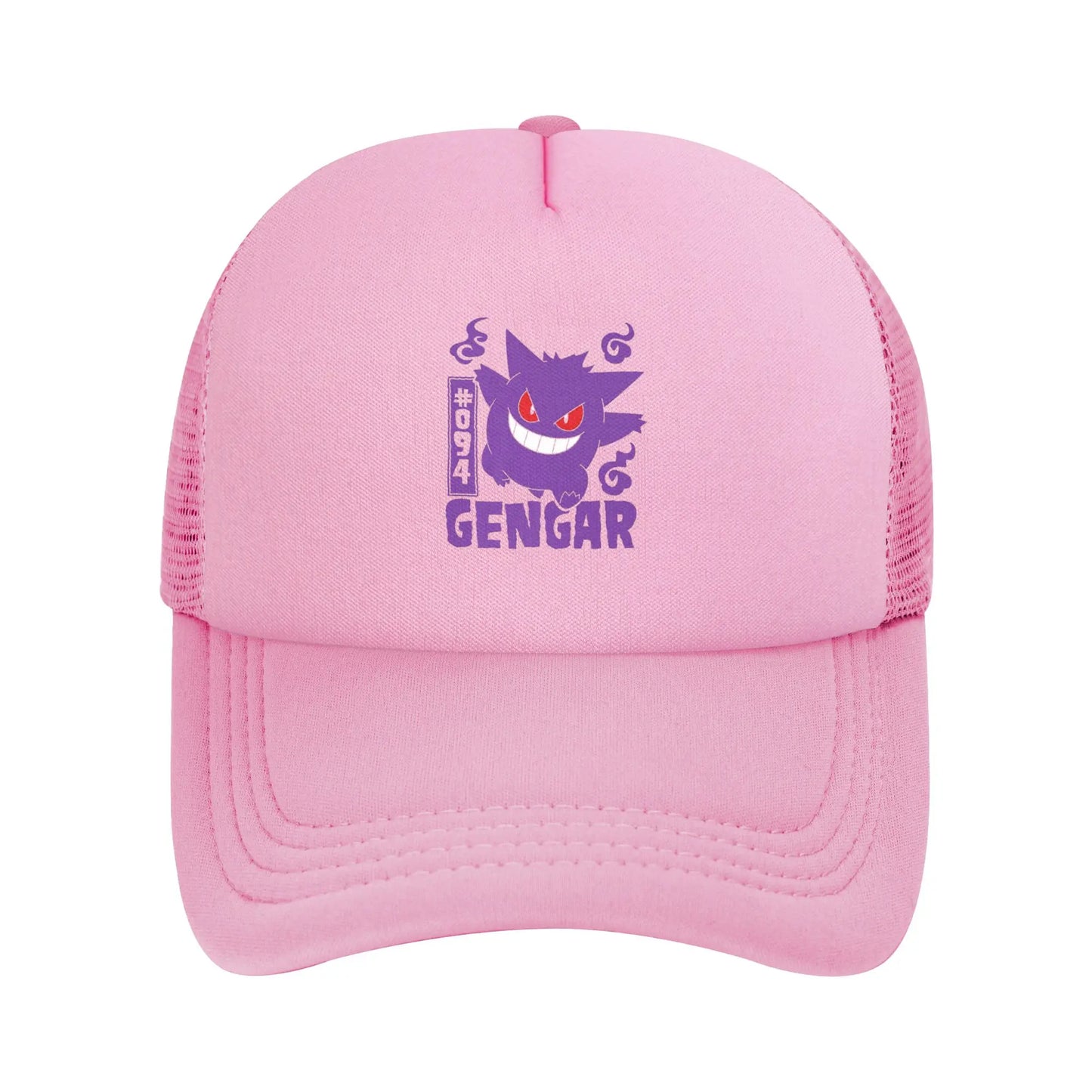 Unisex Pokemoned Gengar Trucker Hats Mesh Baseball Cap