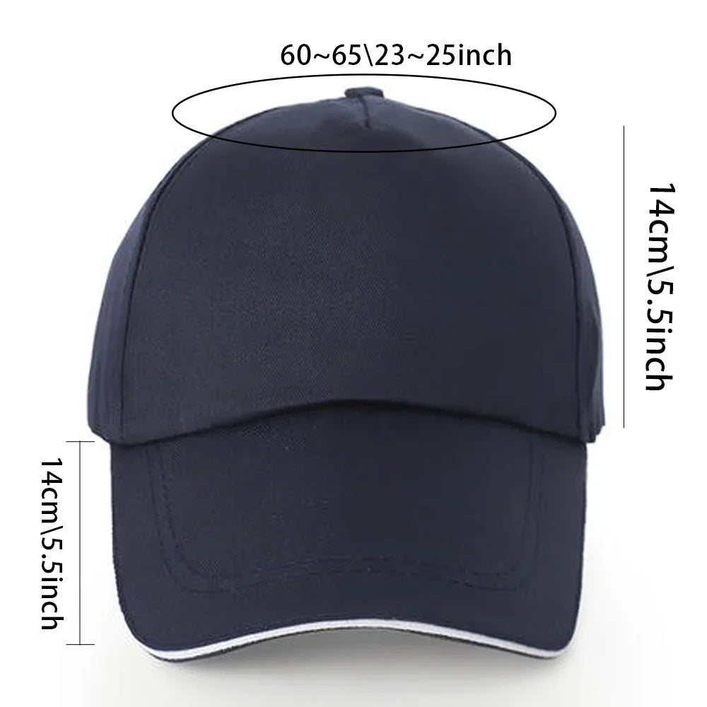 Men Baseball Cap Pure Cotton Adjustable Back Buckle Hat Pink Letter Print