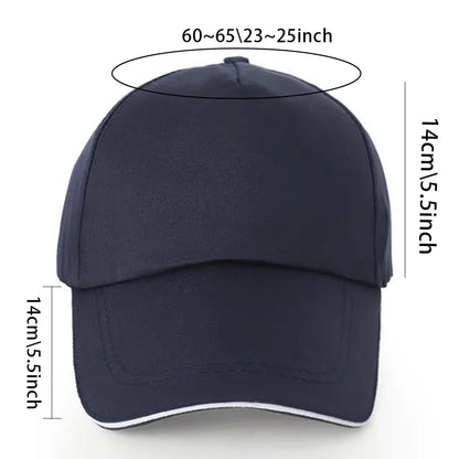 Men Baseball Cap Pure Cotton Adjustable Back Buckle Hat Pink Letter Print