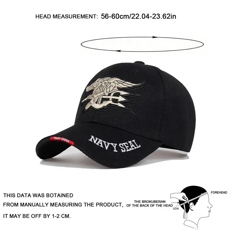 Unisex Seal Assault Team Embroidery Baseball Caps Spring And Autumn Outdoor