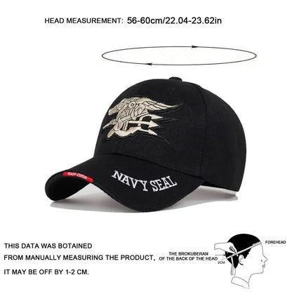 Unisex Seal Assault Team Embroidery Baseball Caps Spring And Autumn Outdoor
