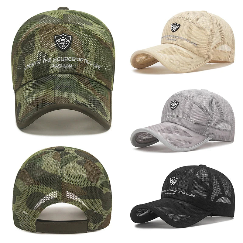 Outdoor Camouflage Mesh Baseball Cap