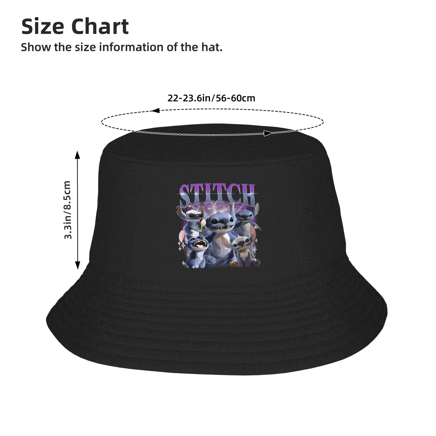 Stitch Lilo And Stitch Cover Bucket Hat For Men Woman