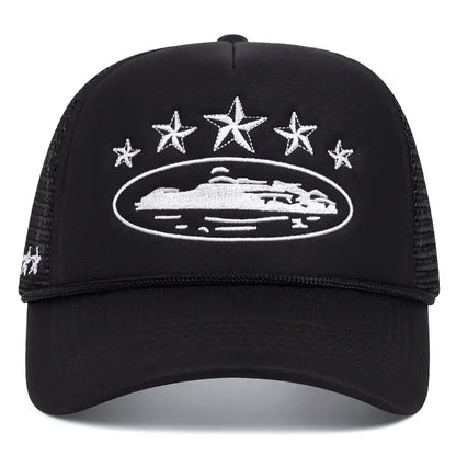 Fashionable And Simple Star-Embroidered Sponge Baseball Caps