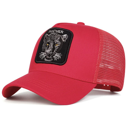 Panther Embroidered Mesh Baseball Cap