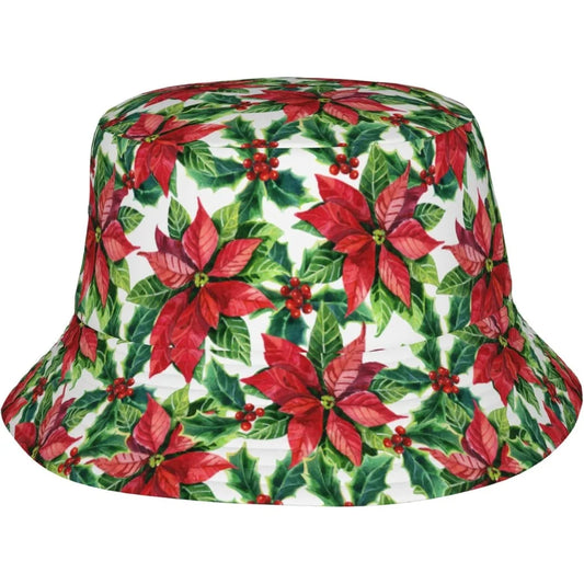 Christmas Botanical 6 Bucket Hats For Women Men