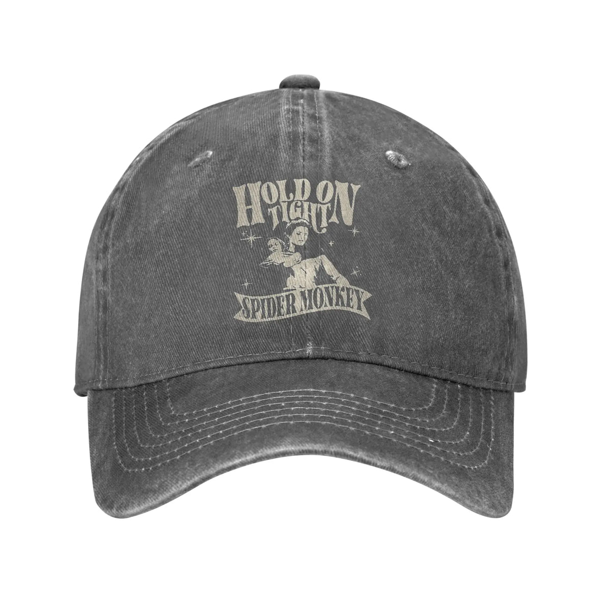 Hold On Tight Spider Monkey Twilight Unisex Style Baseball Caps