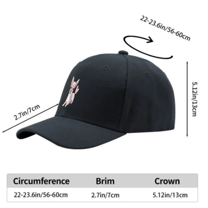 Colorful Chihuahua Heart Tail Baseball Cap