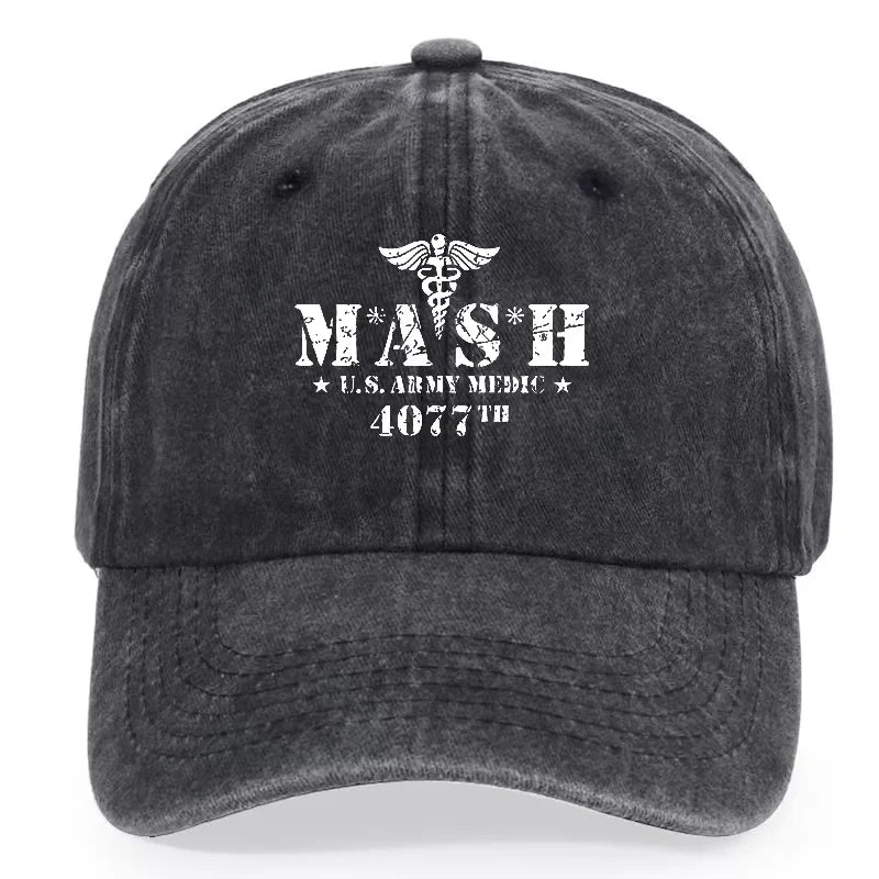 Retro Baseball Cap MASH 4077 Fashionable Printed Baseball Cap