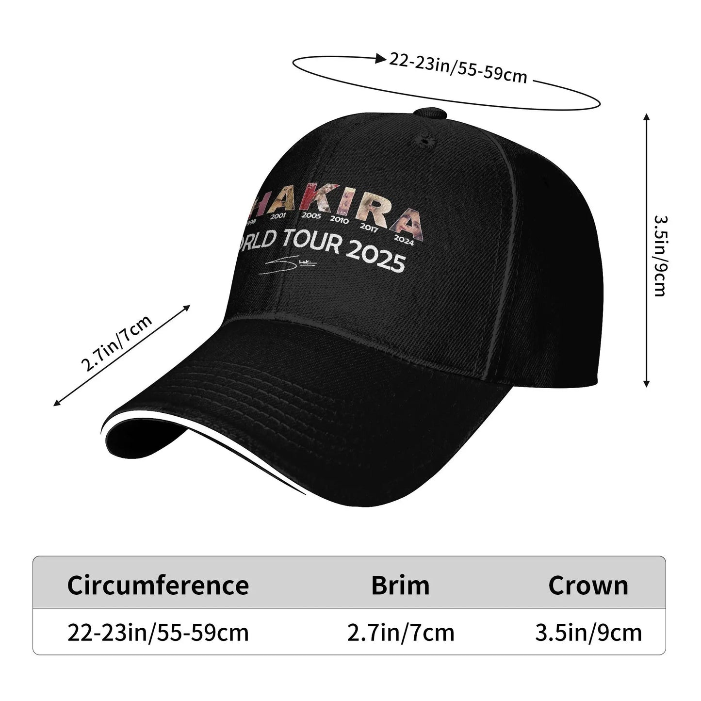 Unisex Shakira Albums LAS MUJERES Ya No lloran Hats Cool Baseball Cap