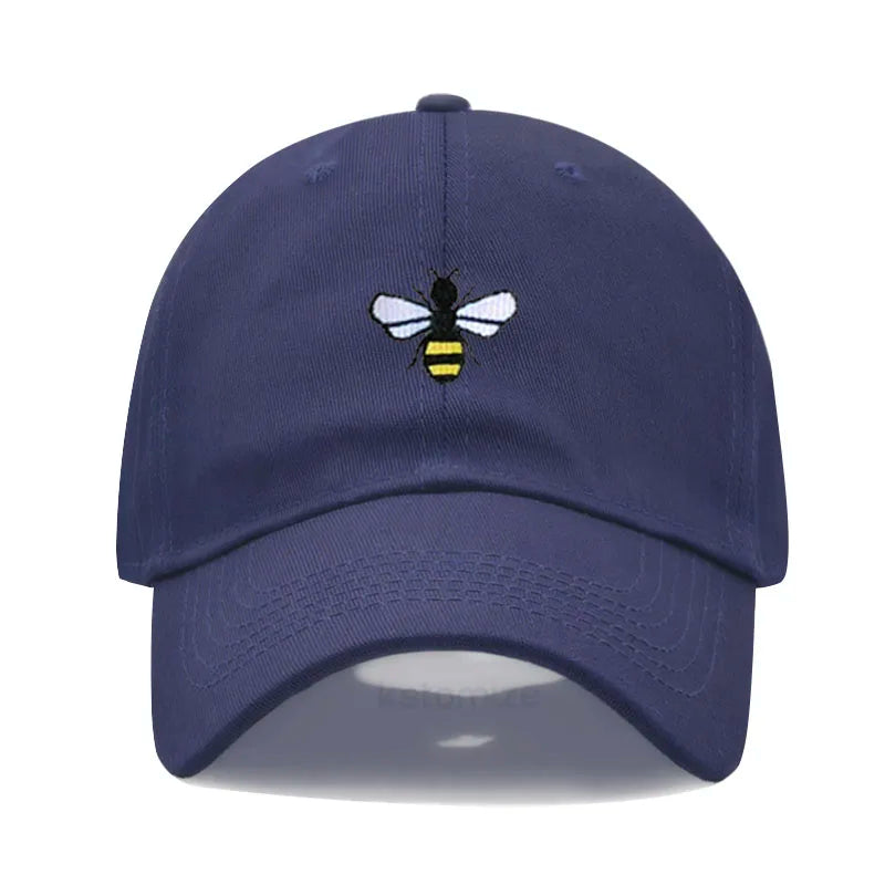 Honeybee Embroidered Baseball Cap For Women Men