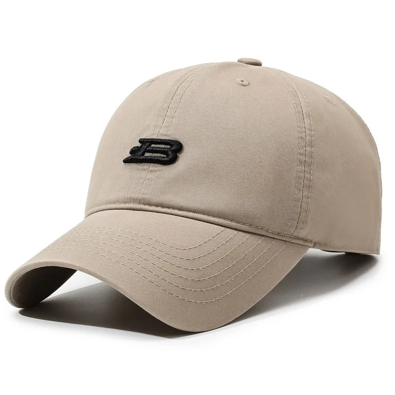 Unisex B Letter Embroidery Baseball Caps