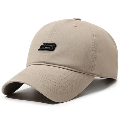 Unisex B Letter Embroidery Baseball Caps