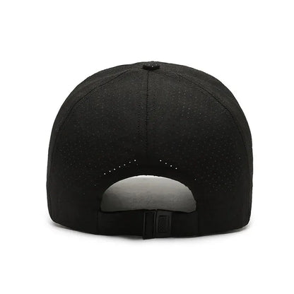 Summer Small Leather Label Quick dry Baseball Cap