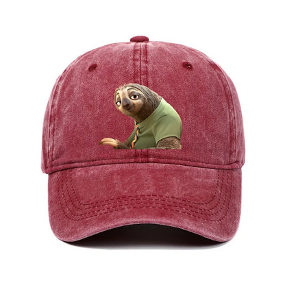 Cartoon Zootopia Three-toedSloth Baseball Cap