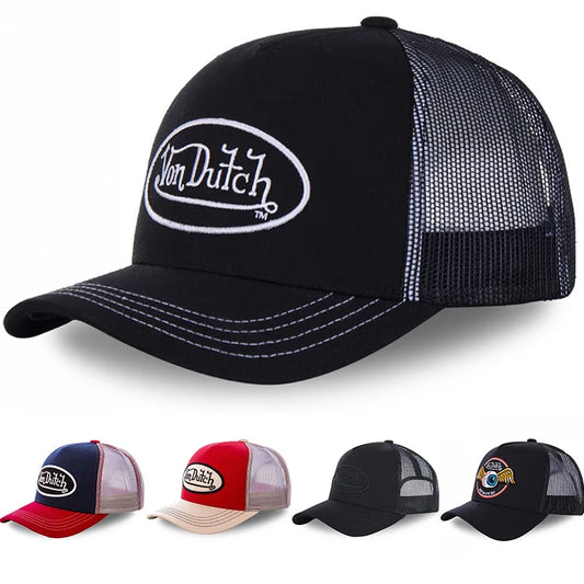 ON Baseball Cap Breathable Shade Alphabet Embroidery Sunblock Mesh Embroidered DUTCH