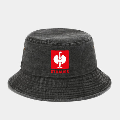 Printed Washed Retro Sunshade Fisherman Hat