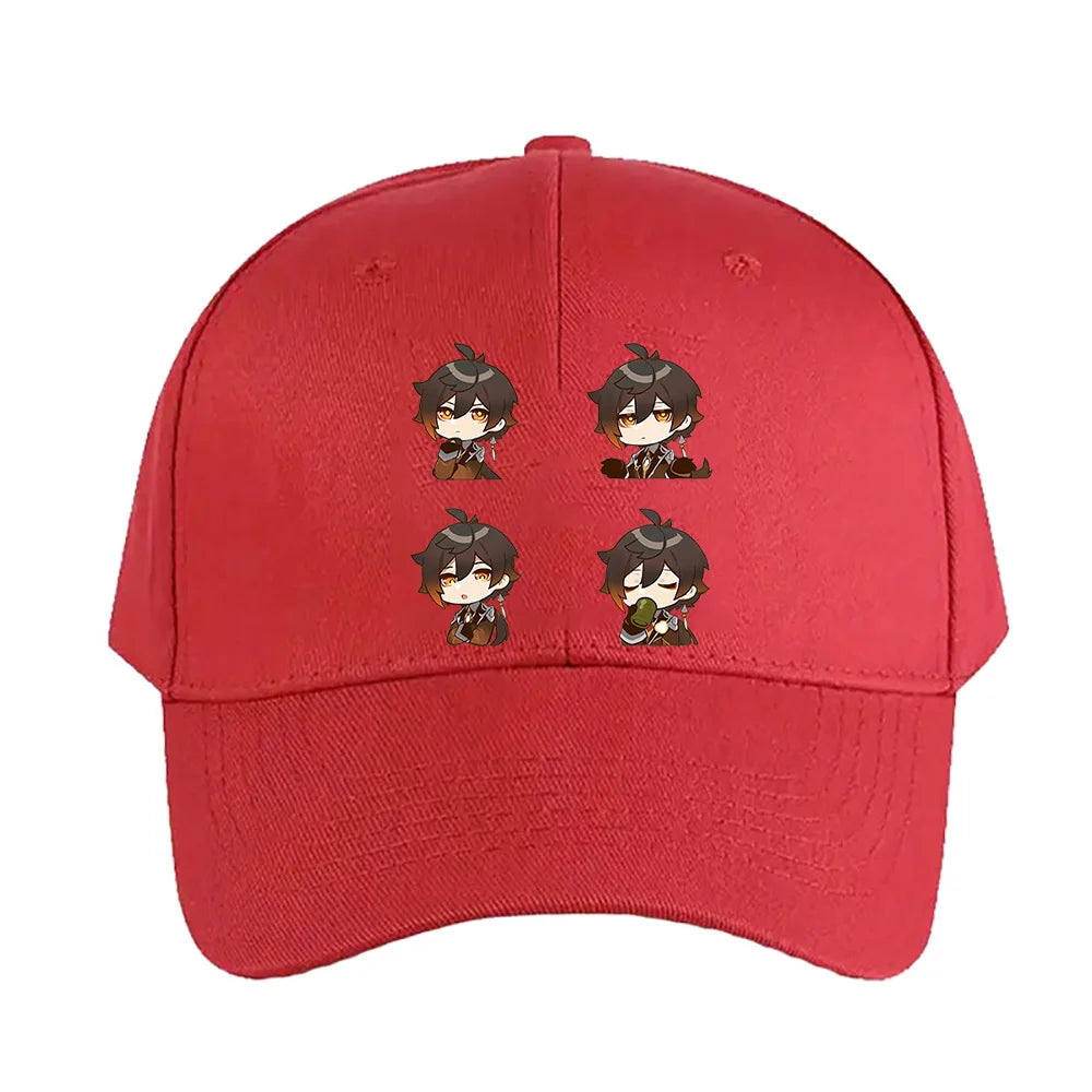 Zhongli Chibi Genshin Impact Baseball Cap