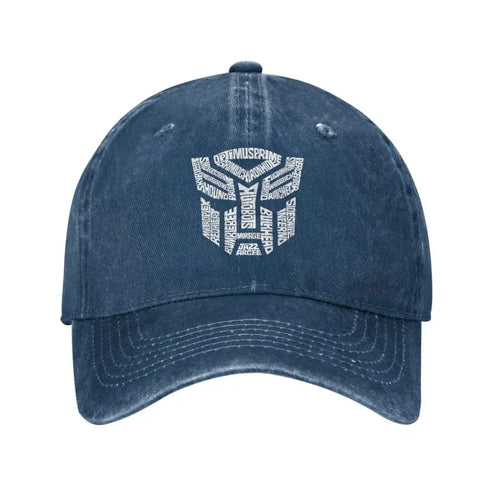 White Transformer Autobots Film Baseball Cap