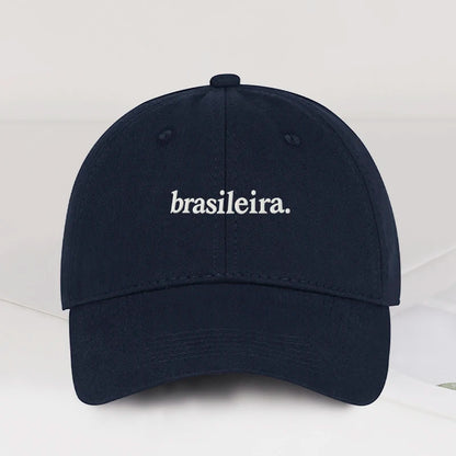 "brasileira" Embroidered Multi-color Baseball Cap