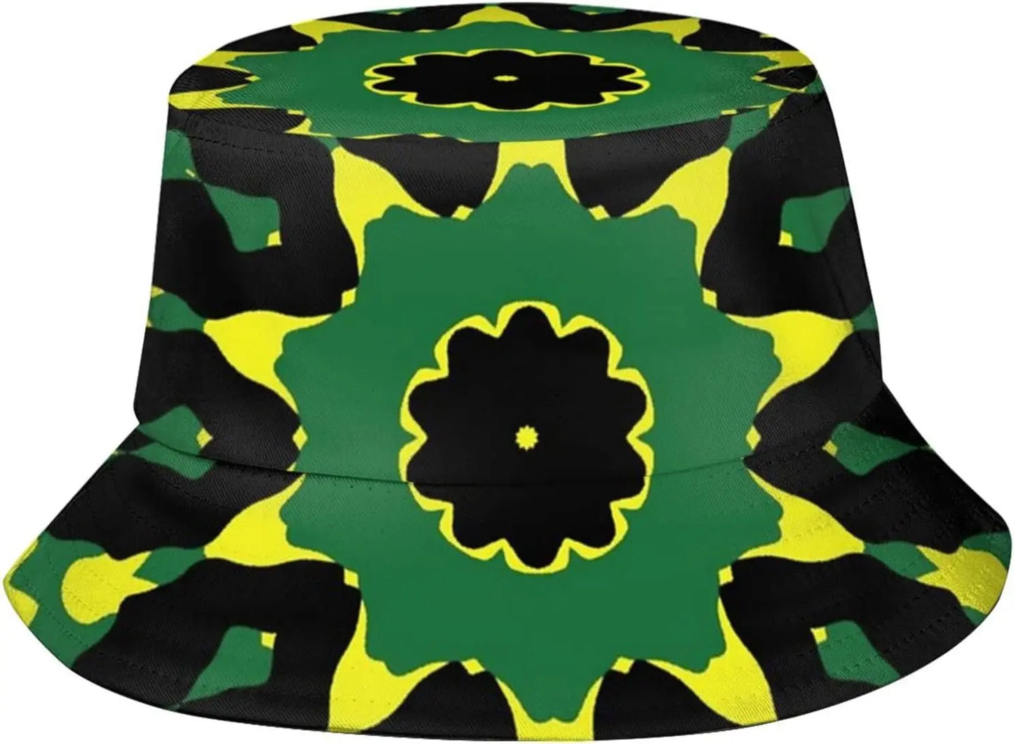 Jamaica Flag Jamaican Bucket Hat Wide Brim UV Protection Sun Hat