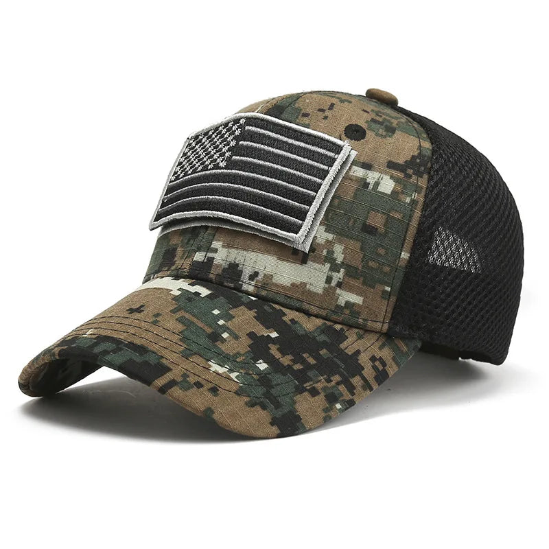New European And American Flag Trend Fishing Cap Baseball Caps