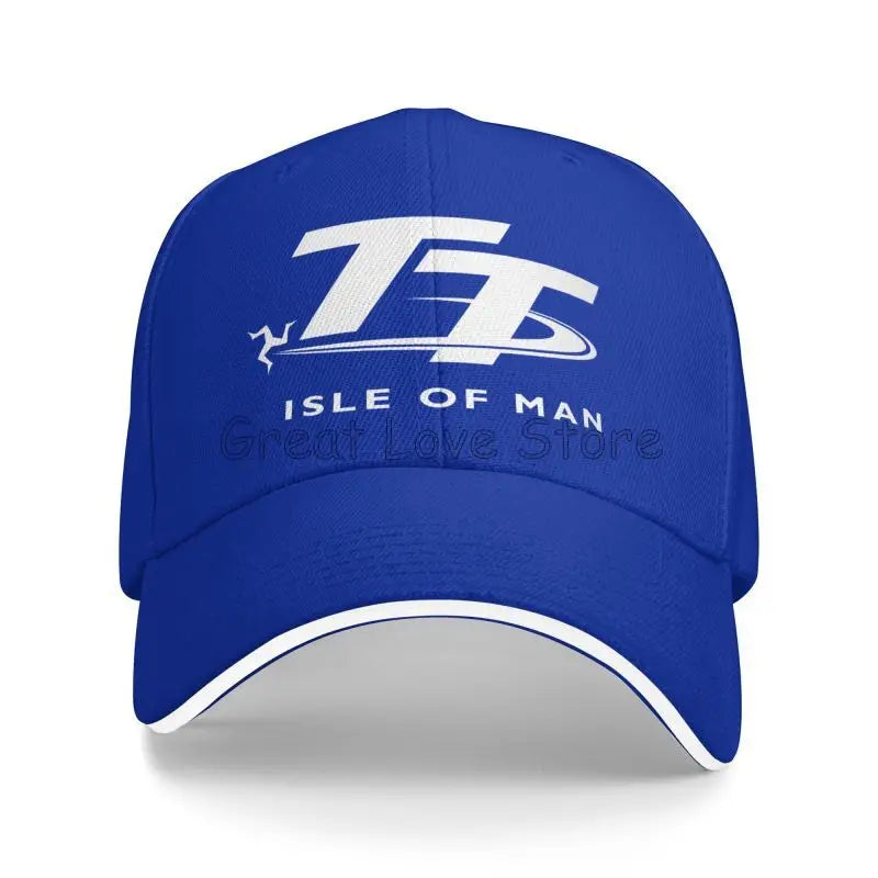 Isle of Man TT Races Motorcycle Print Baseball Cap