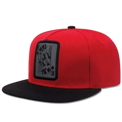 New Baseball Hip Hop Caps For Men Women Snapback Playing Card
