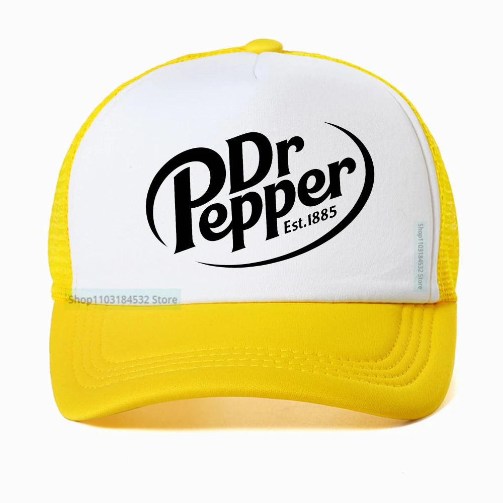 Unisex Dr Pepper Letter Print Baseball Caps