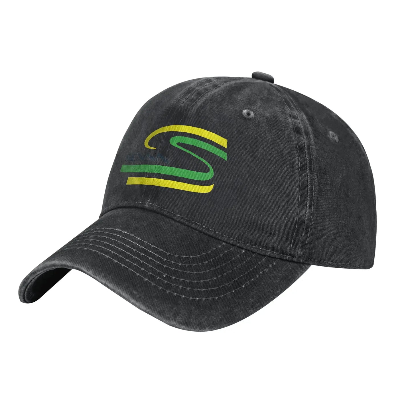 Ayrton Senna Racing Car Baseball Caps Casual Distressed Washed Snapback Hat