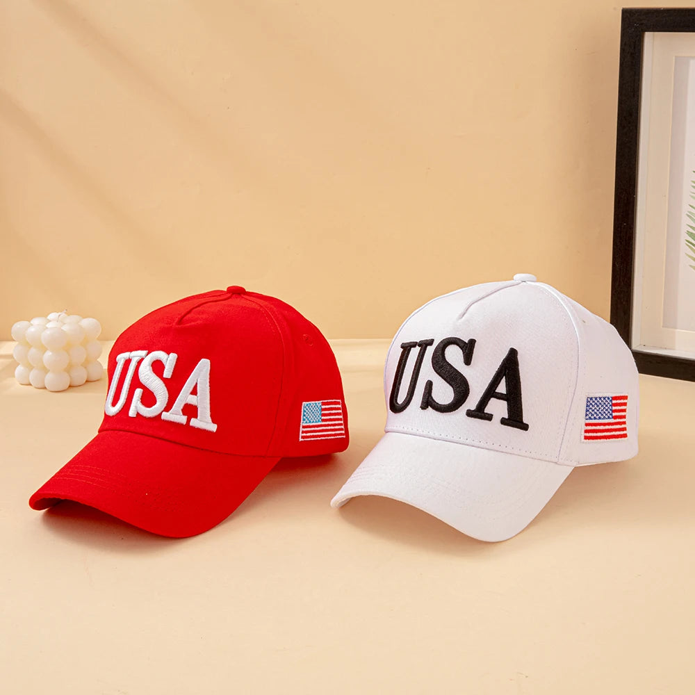 Fashion USA Letter Embroidered Baseball Cap