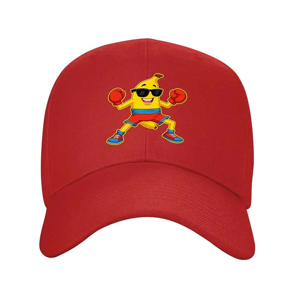 Boxing Banana Graphic Baseball Cap