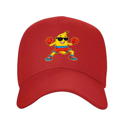 Boxing Banana Graphic Baseball Cap